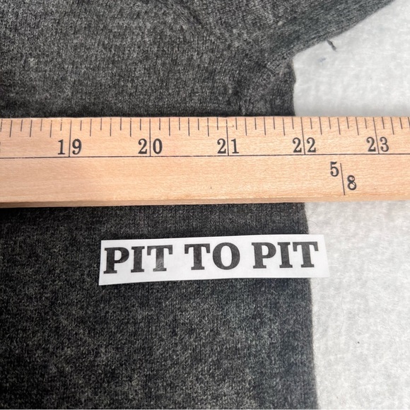 POLO RALPH LAUREN 100% Merino Wool Gray 1/2 Zip Pullover Sweater Men's Size Larg - Picture 9 of 12